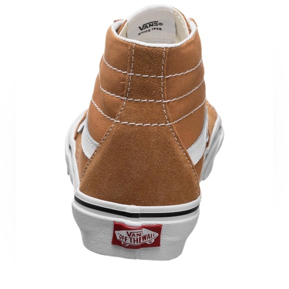 NWT VANS Sk8 Hi Shoe-Golden Brown/True White no box 8 1/2 - Picture 4 of 10